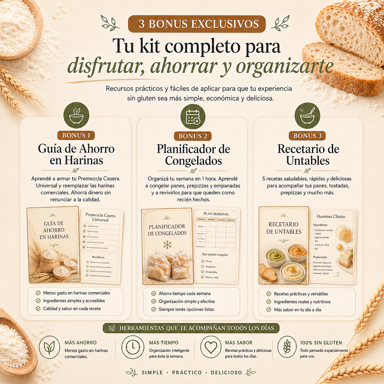 Panadería Sin Gluten: +40 Recetas Infalibles