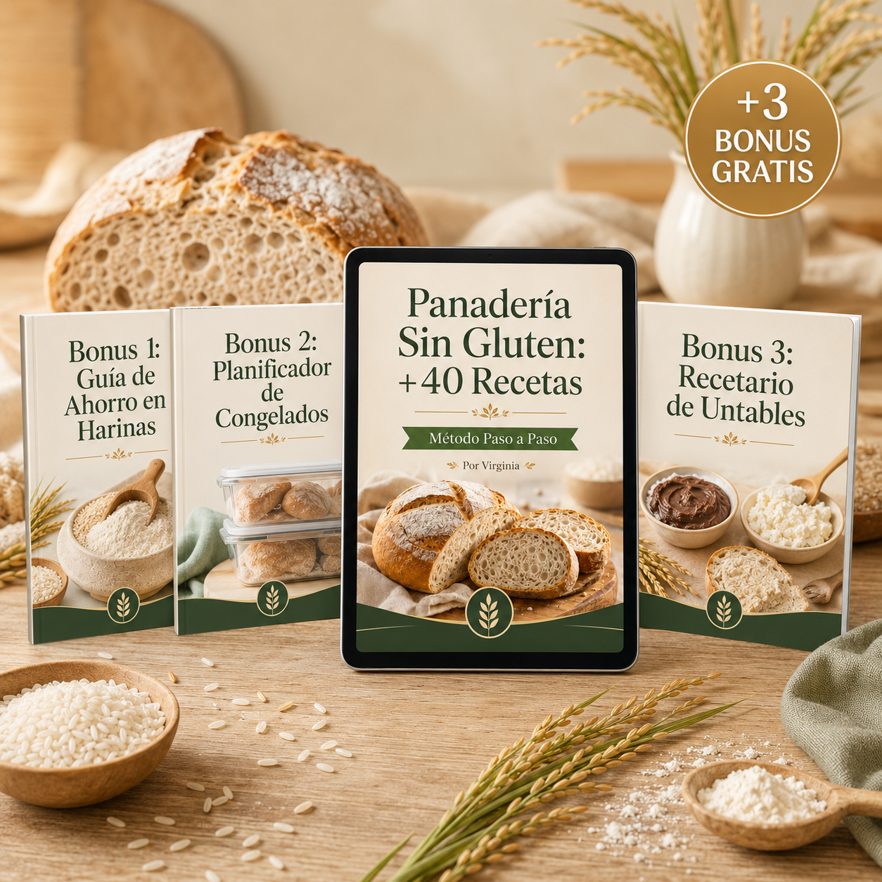 Panadería Sin Gluten: +40 Recetas Infalibles